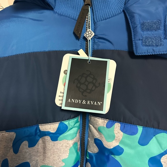 Kids Snow Puffer Jacket Andy&Evan Size 6 - Picture 3 of 6